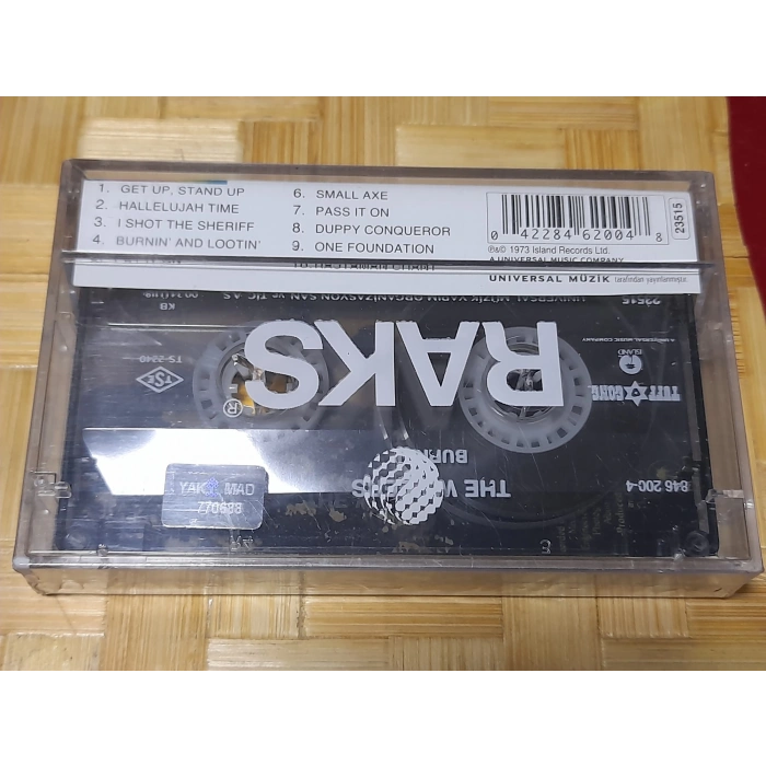 BOB MARLEY BURNIN THE WAILERS MÜZİK KASET