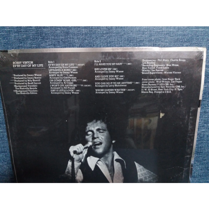 BOBBY VINTON EVRY DAY OF MY LIFE MUSIC LP (SIFIR)