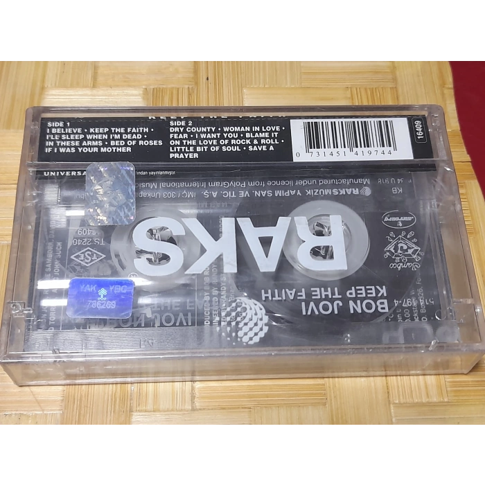 BON JOVI KEEP THE FAITH MÜZİK KASET