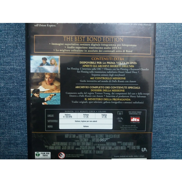 BOND 007 DALLA RUSIA DVD FİLM (İNGİLİZCE-2 DISK)