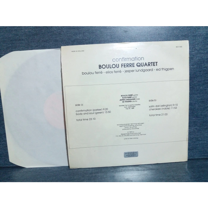 BOULOU FERRE QUARTET CONFIRMATION MUSIC LP