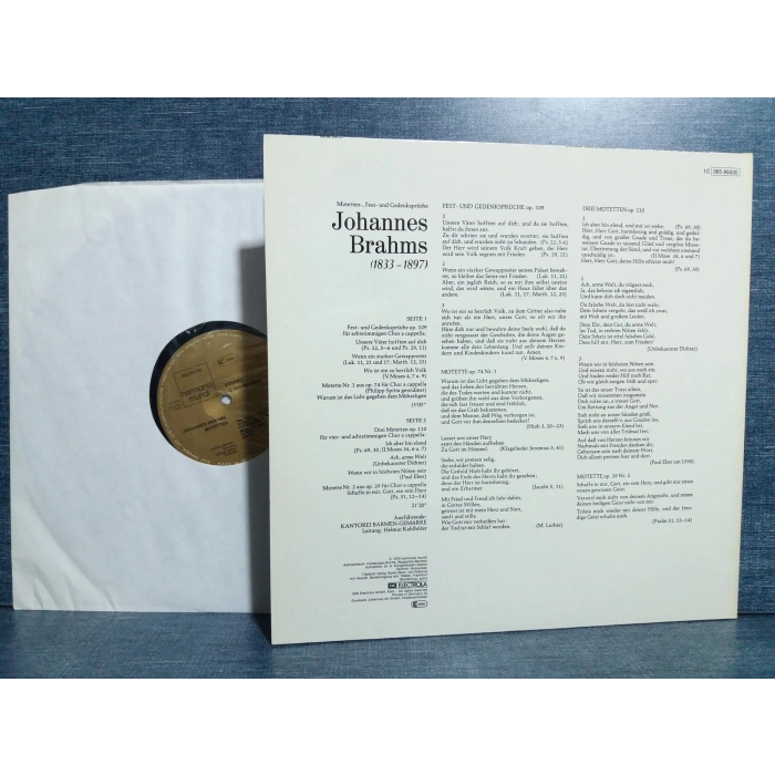 BRAHMS MOTETTEN KANTOREI BARMEN  - GEMARKE  LP