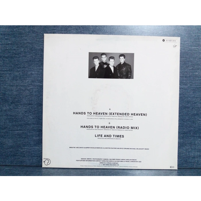 BREATHE HANDS TO HEAVEN MAXI LP