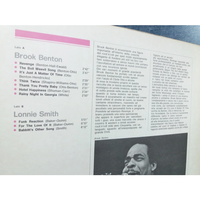 BROOK BENTON LONNIE SMITH MUSIC LP