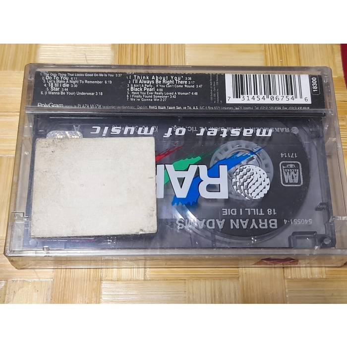 BRYAN ADAMS 18 TIL I DIE MÜZİK KASET