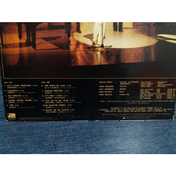 BRYAN FERRY LETS STICK TOGETHER MUSIC LP