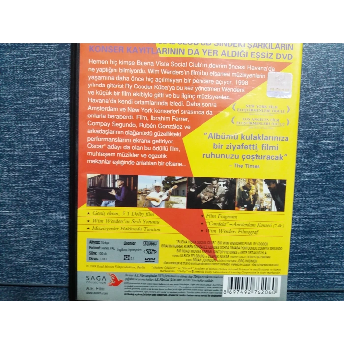 BUEANA VISTA SOCIAL CLUB DVD FİLM