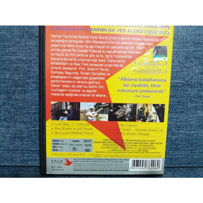 BUENA VISTA SOCIAL CLUB DVD FİLM