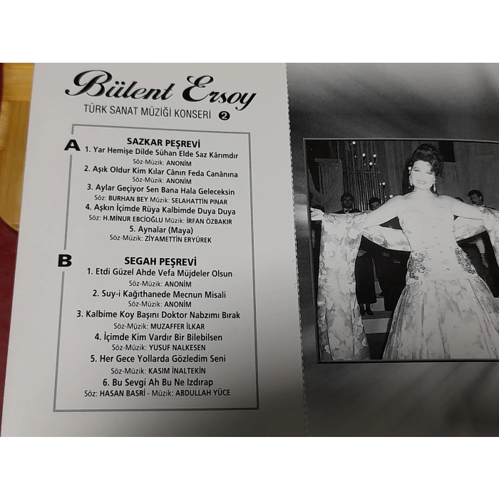 BÜLENT ERSOY TÜRK SANAT MÜZİĞİ KONSERİ MÜZİK KASET