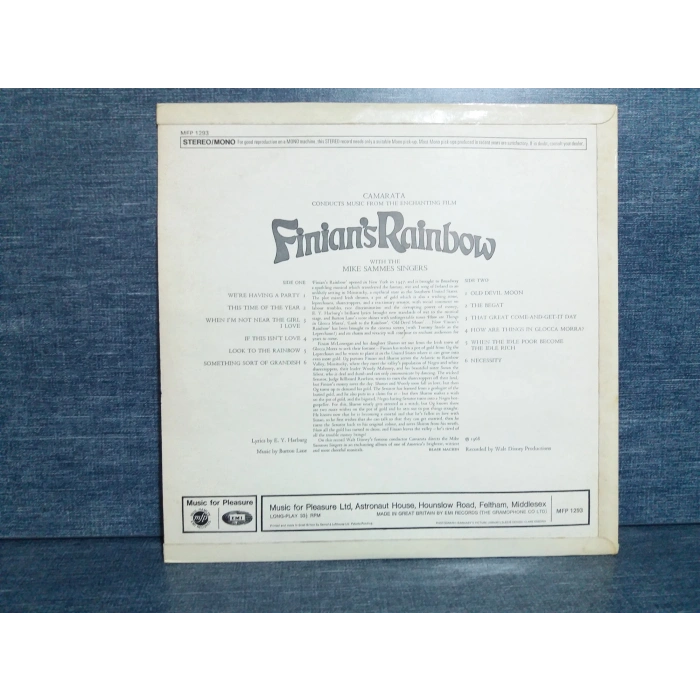 CAMARATA FINIANS RAINBOW SOUNDTRACK FILM MUSIC LP