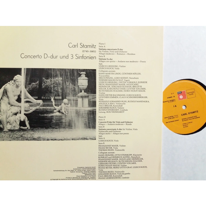 CARL STAMITZ CONCERTO D-DUR 3 SINFONIEN MUSIC 2 LP
