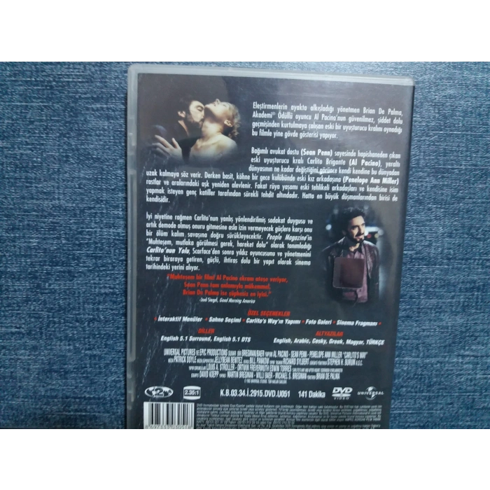 CARLITONUN YOLU AL PACINO DVD FİLM