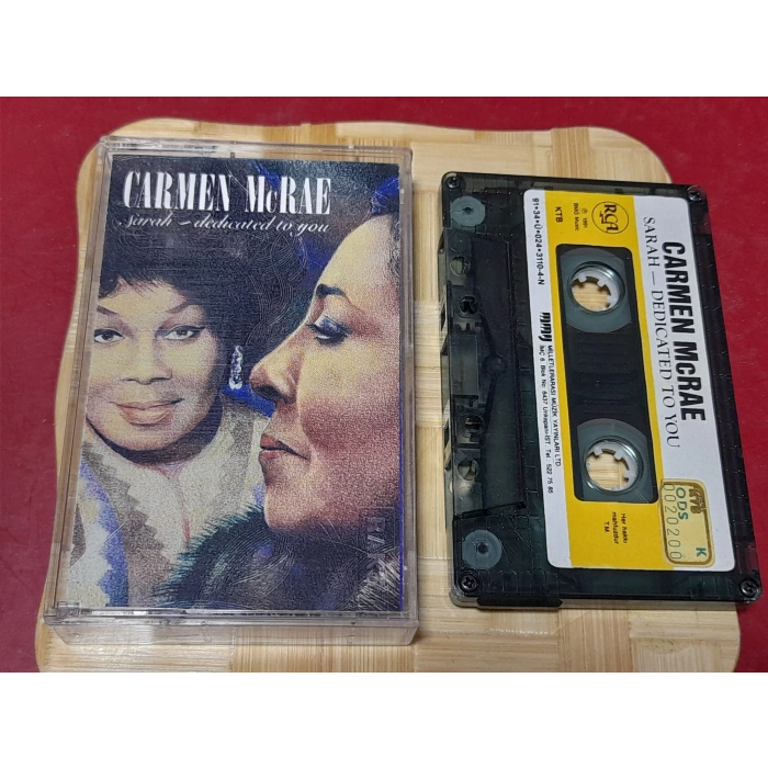 CARMEN McRAE SARAH DEDICADET TO YOU MÜZİK KASET