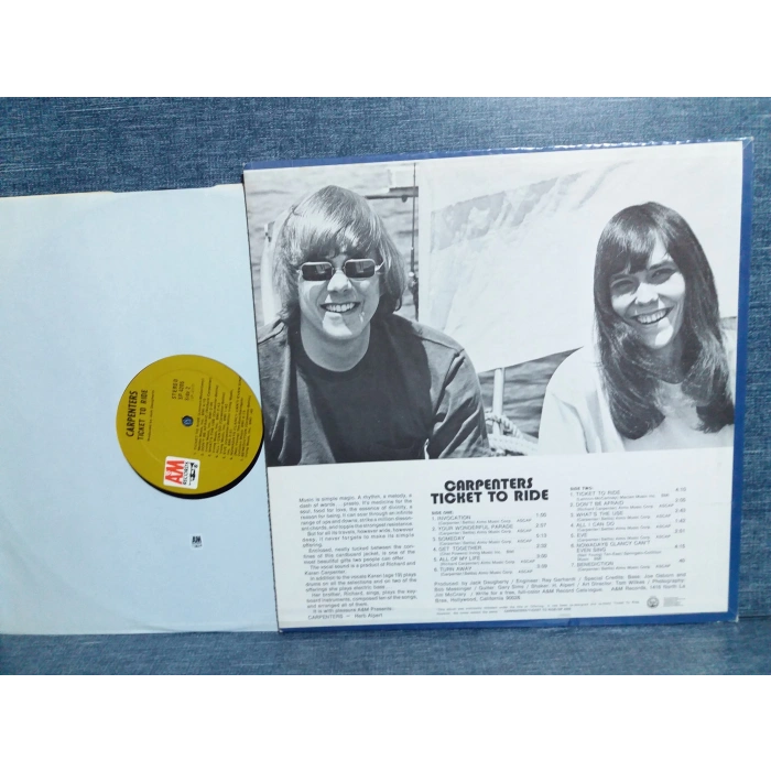 CARPENTERS TICKET TO RIDE MUSIC LP