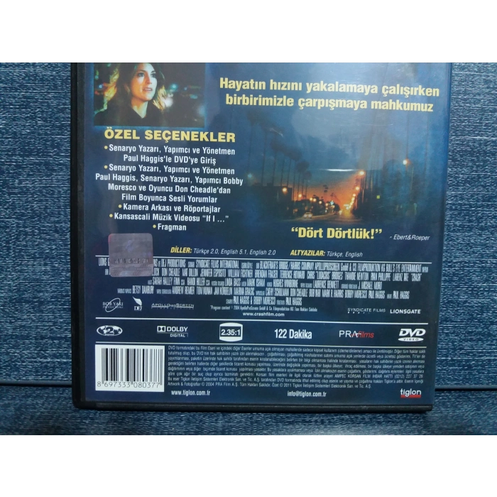 ÇARPIŞMA CRASH DVD FİLM