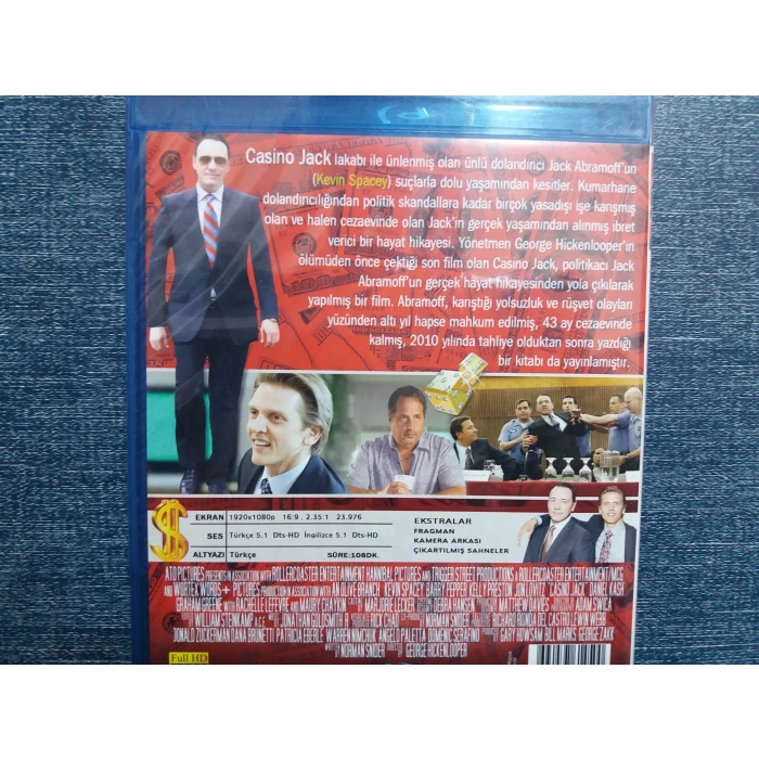 CASINO JACK FİLM BLURAY (SIFIR)