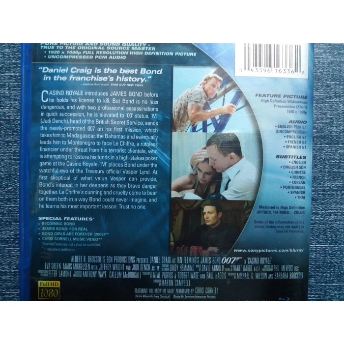 CASINO ROYALE 007 BOND FİLM BLURAY (İNGİLİZCE)