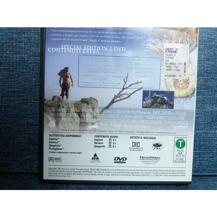 CAST AWAY TOM HANKS DVD FİLM (İNGİLİZCE-2 DISK)