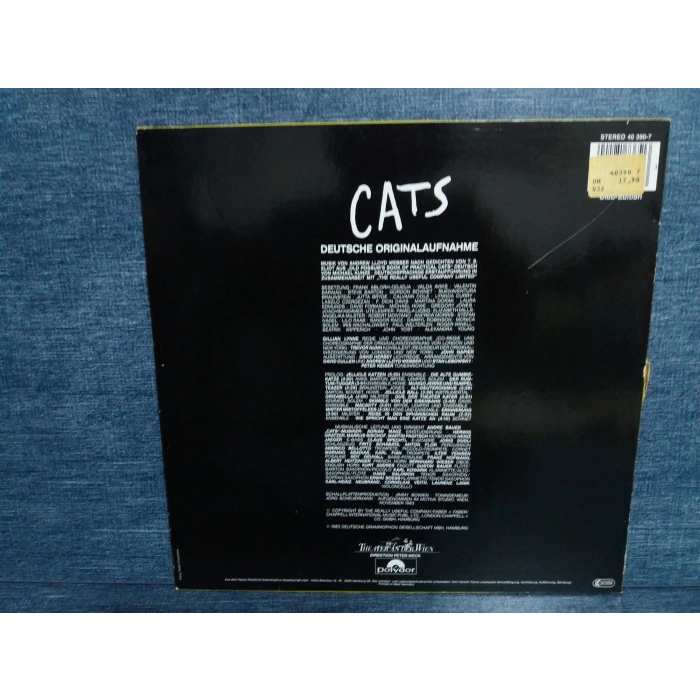 CATS DEUTSCHE ORIGINAL AUFNEHME SOUNDTRACK LP