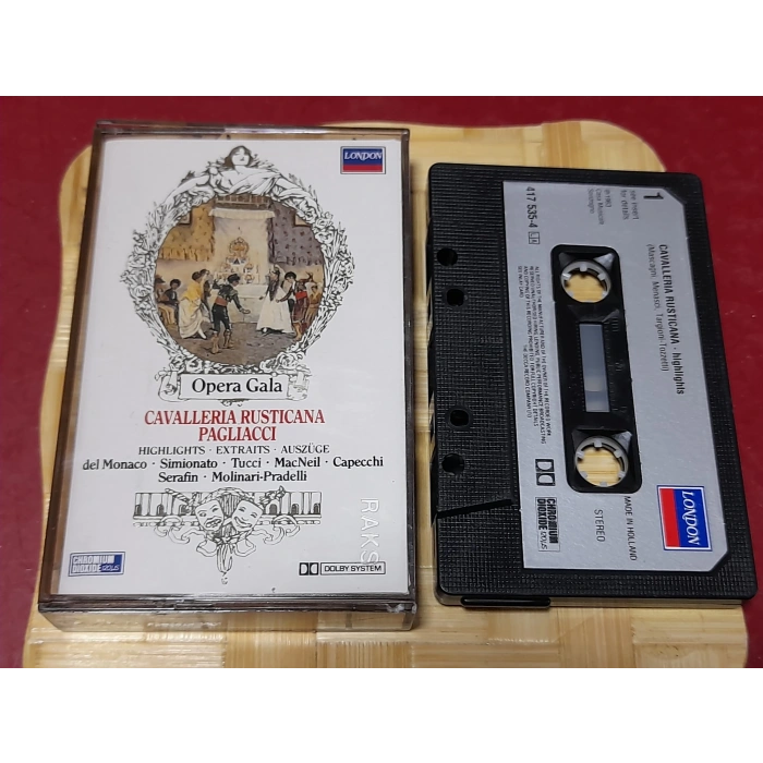 CAVALLERIA RUSTICANA PAGLIACCI MÜZİK KASET