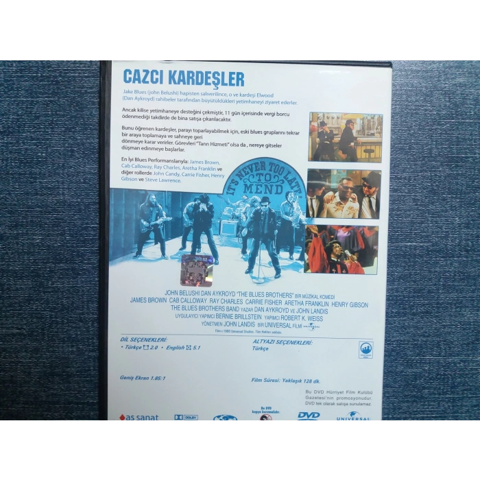 CAZCI KARDEŞLER BLUES BROTHERS DVD FİLM