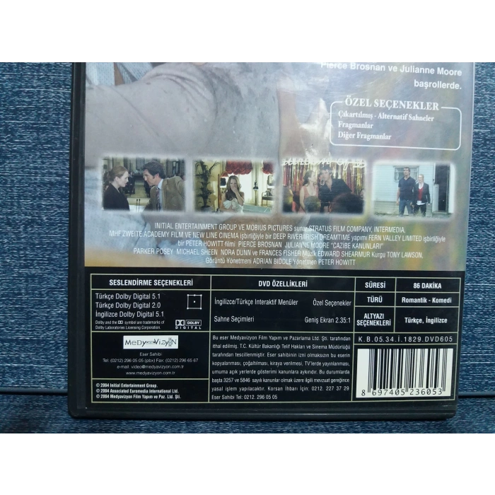 CAZİBE KANUNLARI DVD FİLM