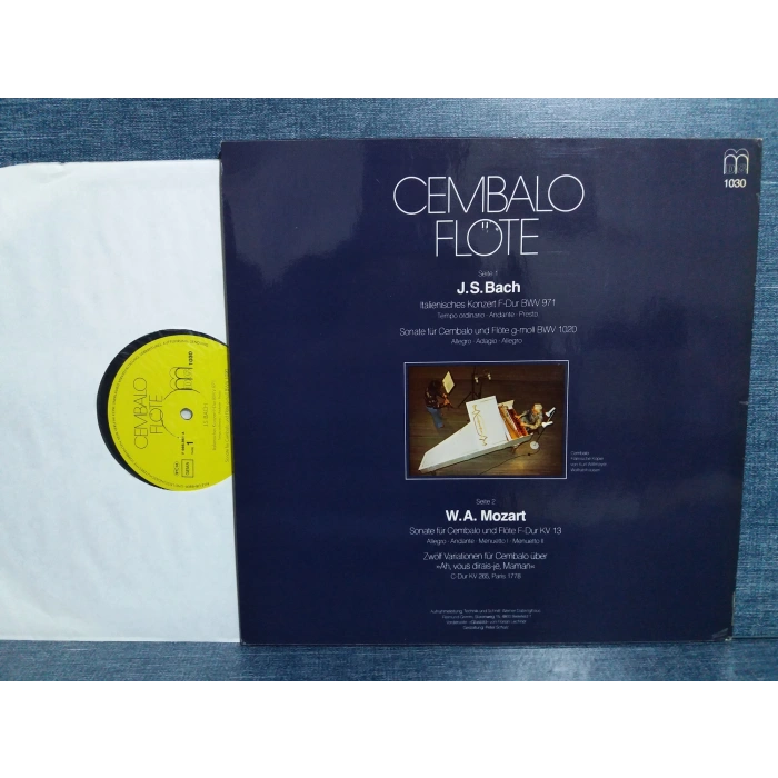 CEMBALO FLÖTE IRMGARD LECHNER P MEISEN MOZART BACH LP