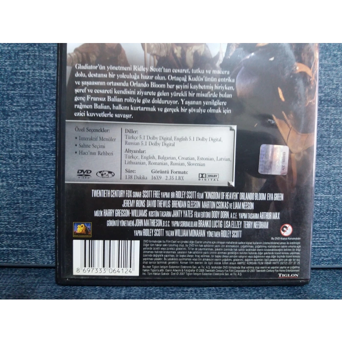 CENNETİN KRALLIĞI DVD FİLM