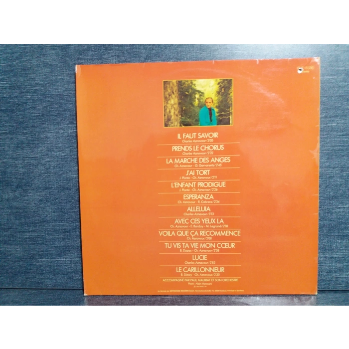 CHARLES AZNAVOUR IL FAUT SAVOIR MUSIC LP