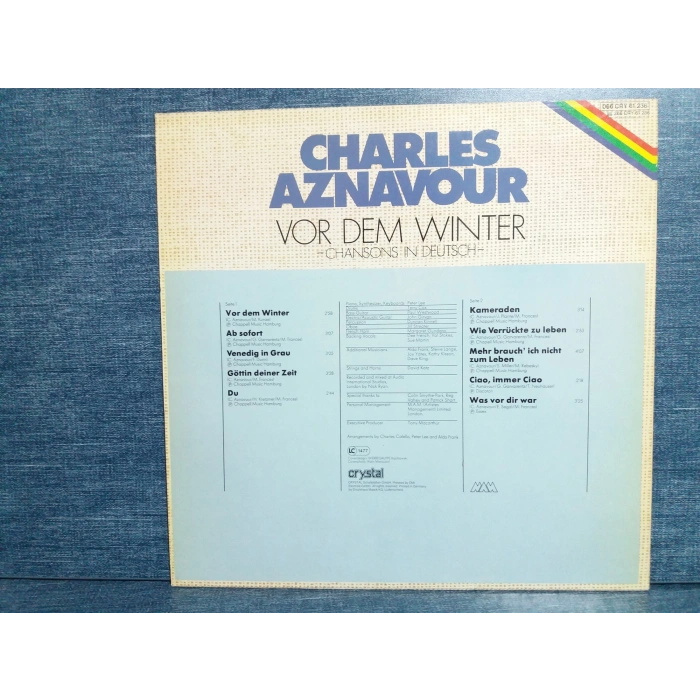CHARLES AZNAVOUR VOR DEM WINTER MUSIC LP