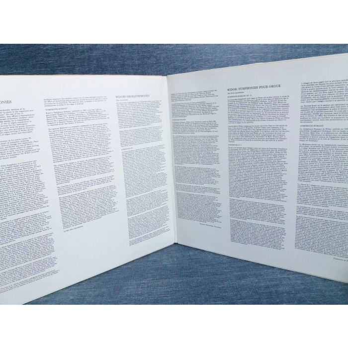 CHARLES MARIE WIDOR SYMPHONY Nr.5-Nr.10 MUSIC 2 LP