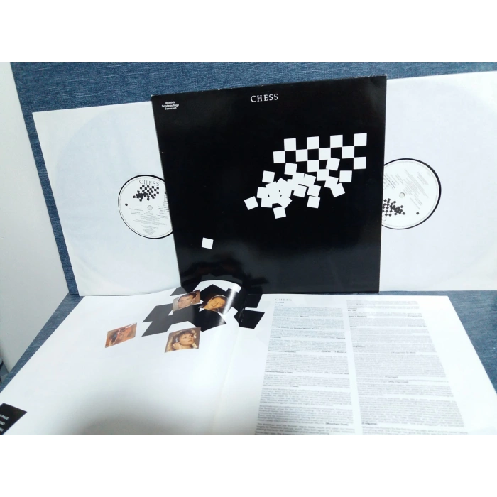 CHESS (ABBA) FILM MUSICAL LONDON SYM 2 LP