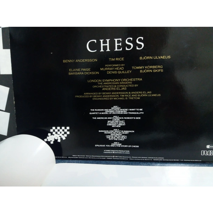 CHESS (ABBA) FILM MUSICAL LONDON SYM 2 LP