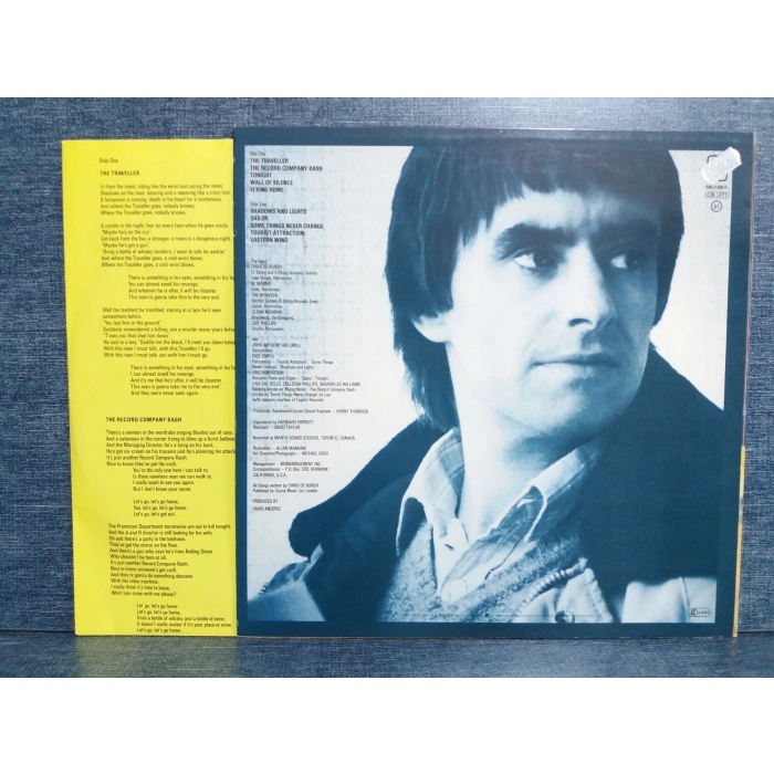 CHRIS DE BURGH EASTERN WIND MUSIC LP