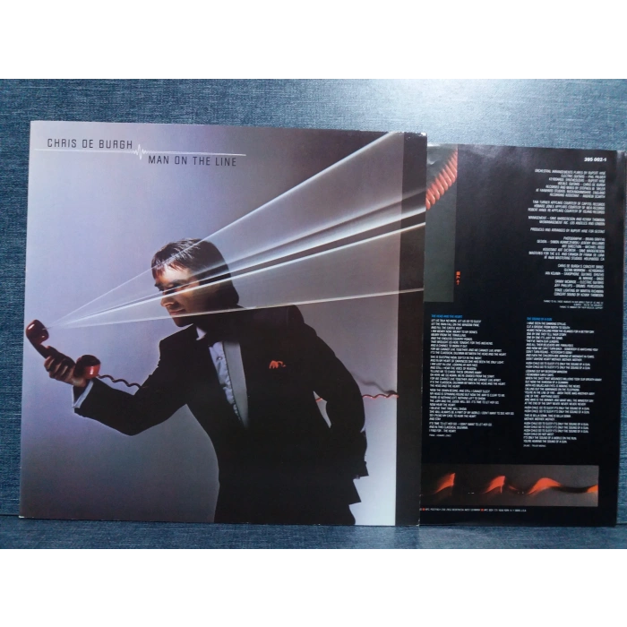 CHRIS DE BURGH MAN ON THE LINE MUSIC LP