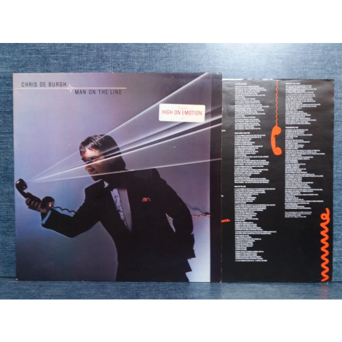 CHRIS DE BURGH MAN ON THE LINE MUSIC LP