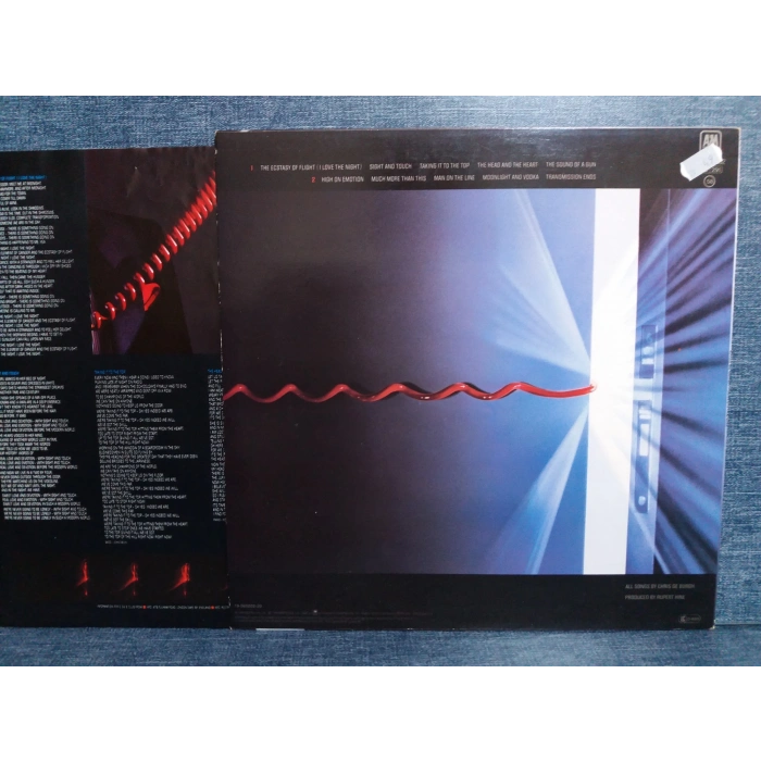 CHRIS DE BURGH MAN ON THE LINE MUSIC LP