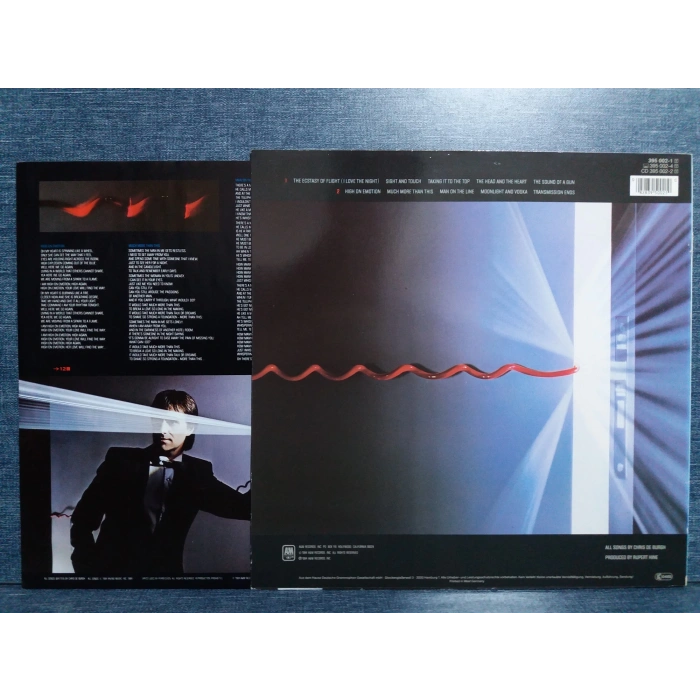 CHRIS DE BURGH MAN ON THE LINE MUSIC LP