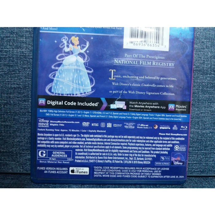 CINDERELLA BLURAY FILM + DVD (İNGİLİZCE)