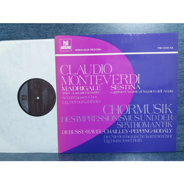 CLAUDIO MONTOVERDI MADRIGALE SESTINA MUSIC LP
