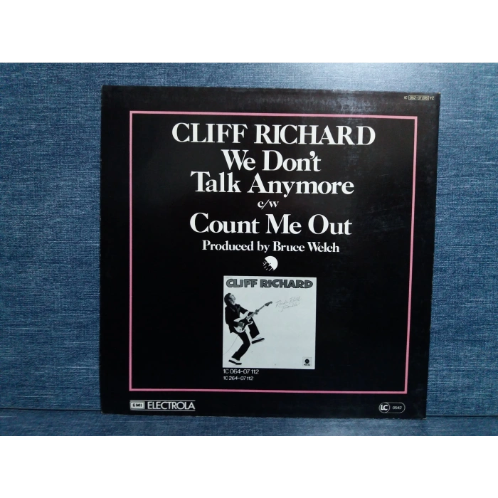 CLIFF RICHARD WE DONT TALK ANYMORE MAXI LP