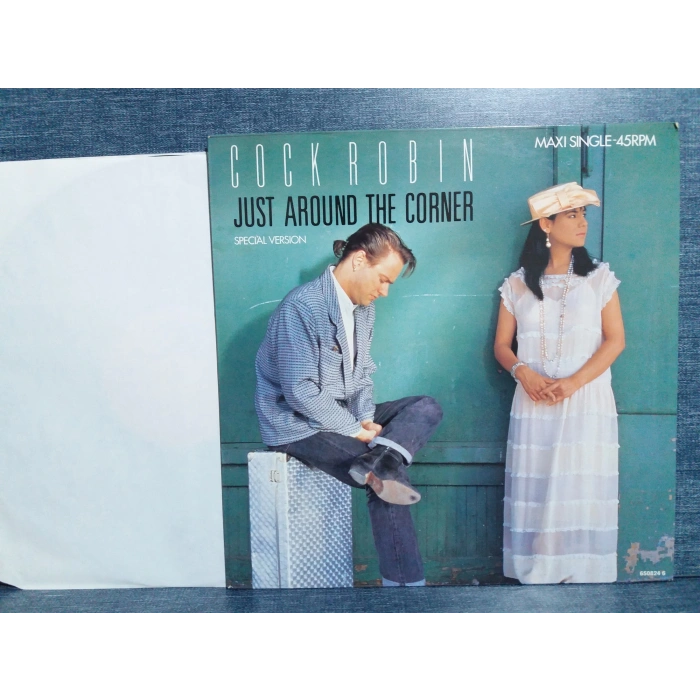 COCK ROBIN JUST AROUND THE CORNER  MAXI LP