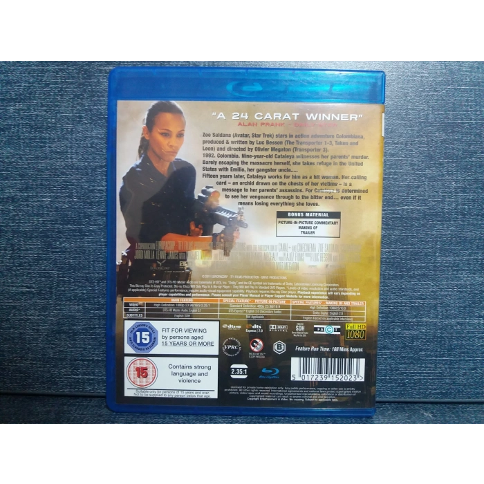 COLOMBIANA ZOE SALDANA FİLM BLURAY (İNGİLİZCE)