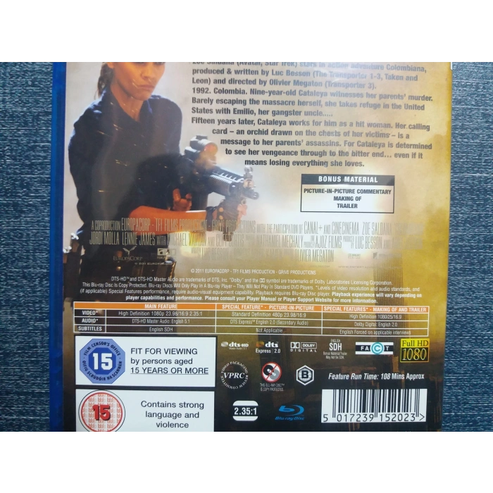 COLOMBIANA ZOE SALDANA FİLM BLURAY (İNGİLİZCE)