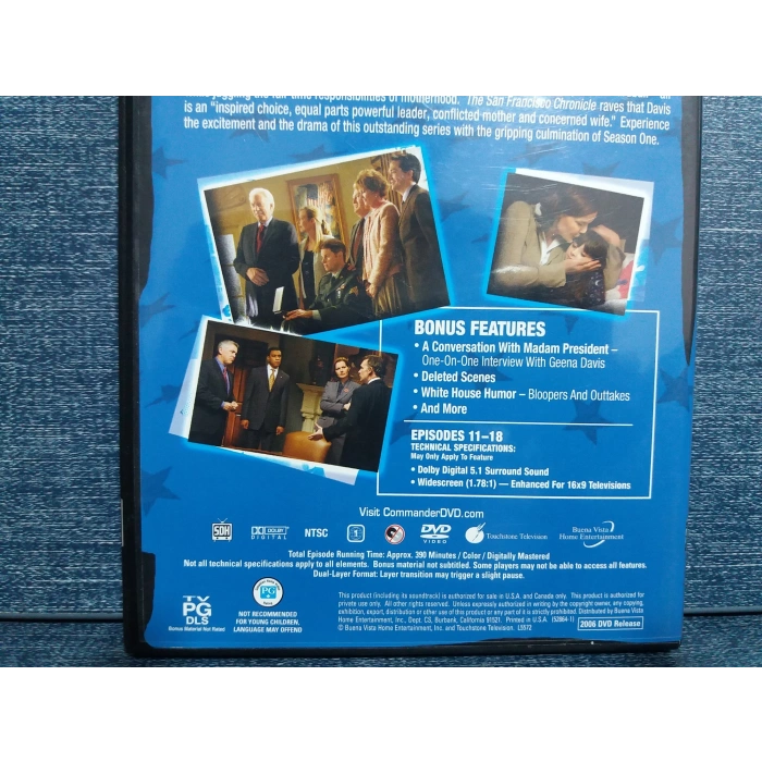 COMANDER IN CHIEF DVD FİLM ( İNGİLİZCE - 2 DISK )