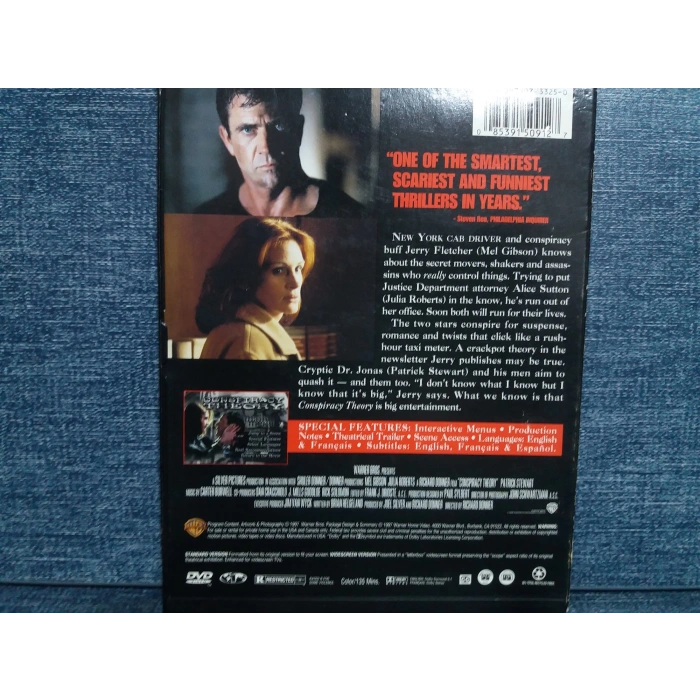 CONSPIRACY THEORY DVD FILM ( İngilizce -Snapcase )
