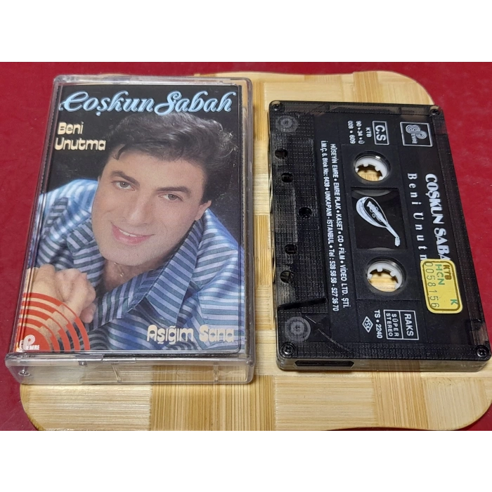 COŞKUN SABAH BENİ UNUTMA AŞIĞIM SANA MÜZİK KASET