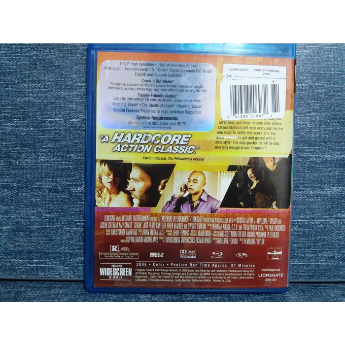 CRANK FİLM BLURAY (İNGİLİZCE)