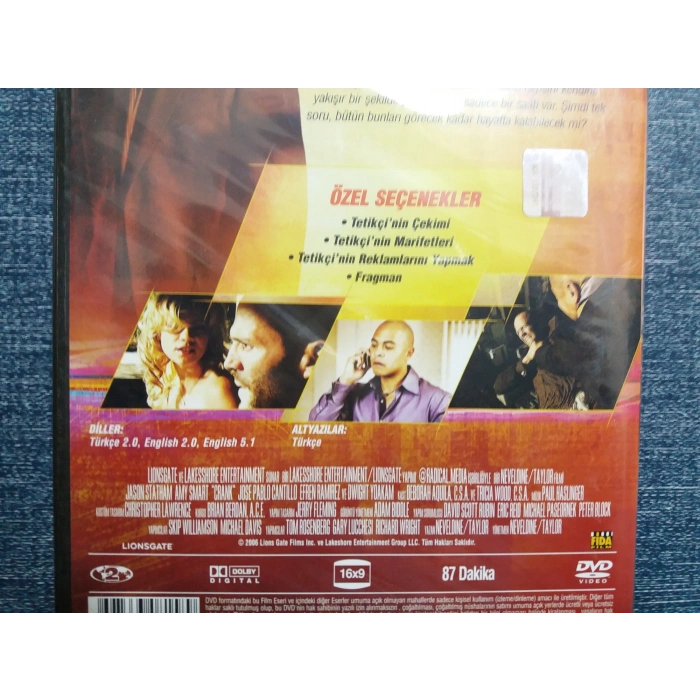 CRANK TETİKÇİ DVD FİLM (SIFIR)