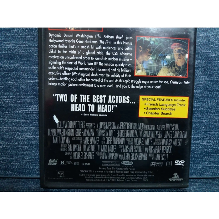 CRIMSON TIDE DVD FİLM (İNGİLİZCE)
